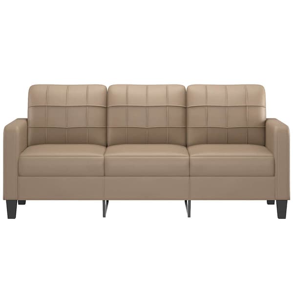 3-sitssoffa cappuccino 180 cm konstläder