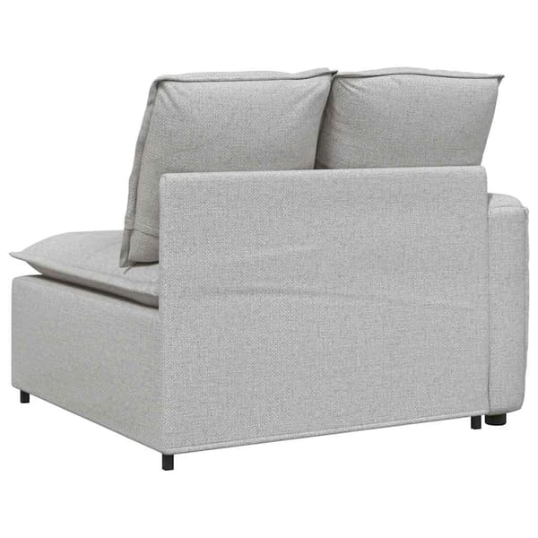 Modulär soffa armstödsändmodul med dynor molngrå 100 cm