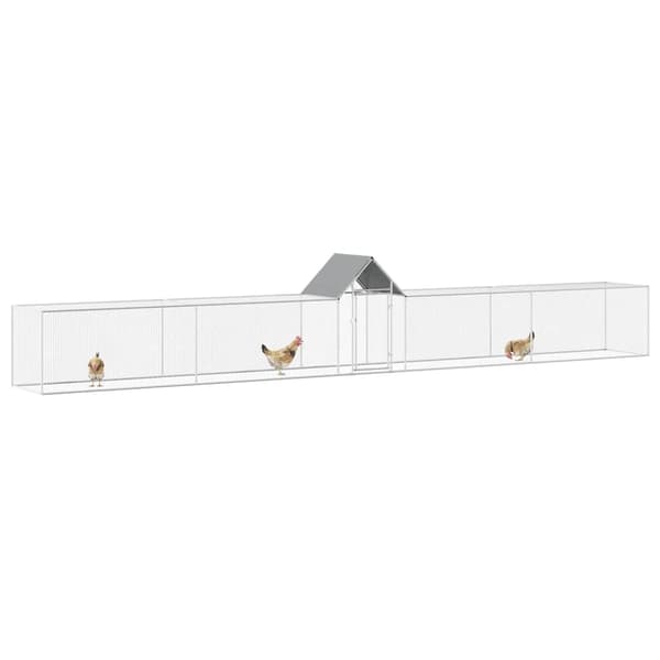 Hönsbur 9x1x1,5 m galvaniserat stål