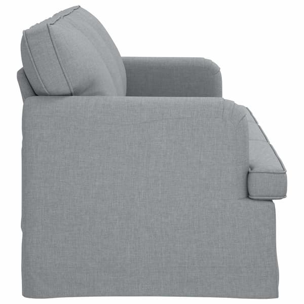 Soffa Ljusgrå 201 x 80 x 85 cm tyg