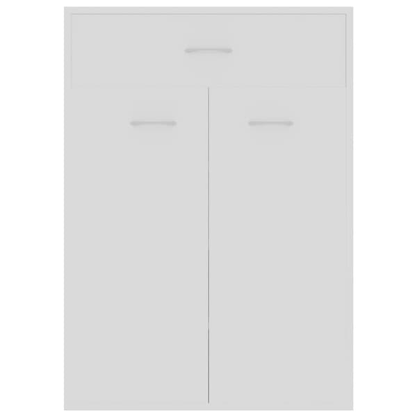 Skoskåp vit 60x35x84 cm konstruerat trä