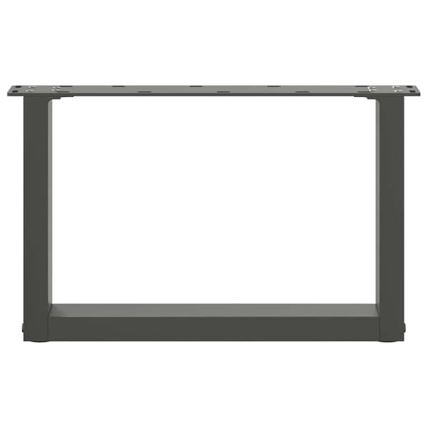 Soffbordsben U-formade 2 st antracit 50x(30-31) cm stål