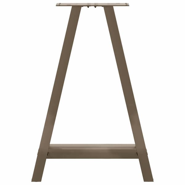 Matbordsben A-formade 2 st 60x(72-73) cm stål