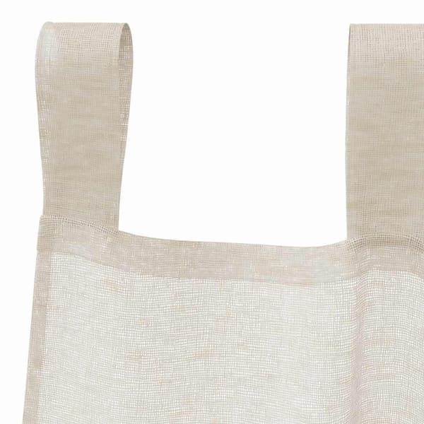 Voile Gardin 2 st Sand 225 x 140 cm Polyester