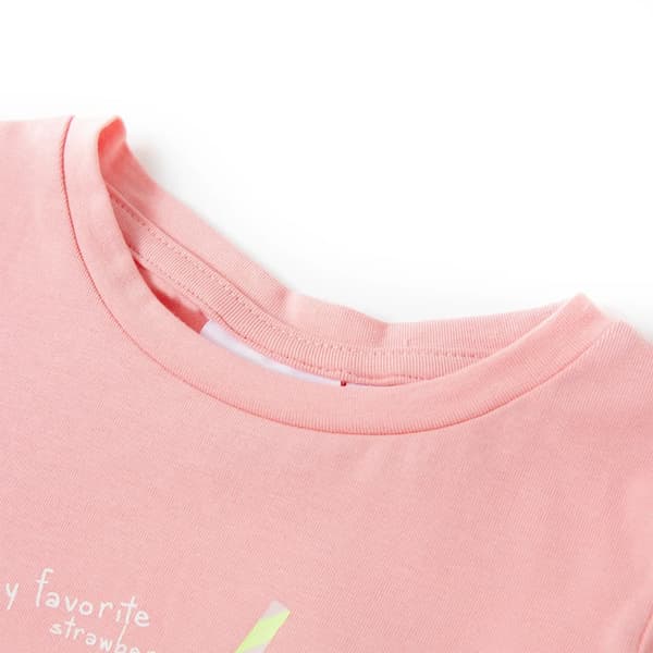 T-shirt för barn rosa 116
