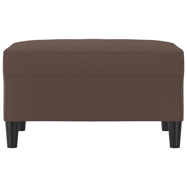 Fotpall brun 70x55x41 cm konstläder