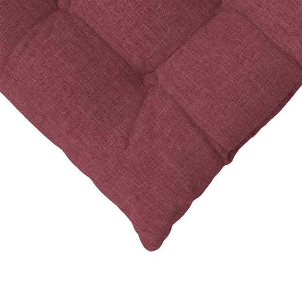 Sittkuddar 4 pcs Vinröd 40 x 40 x 6 cm tyg