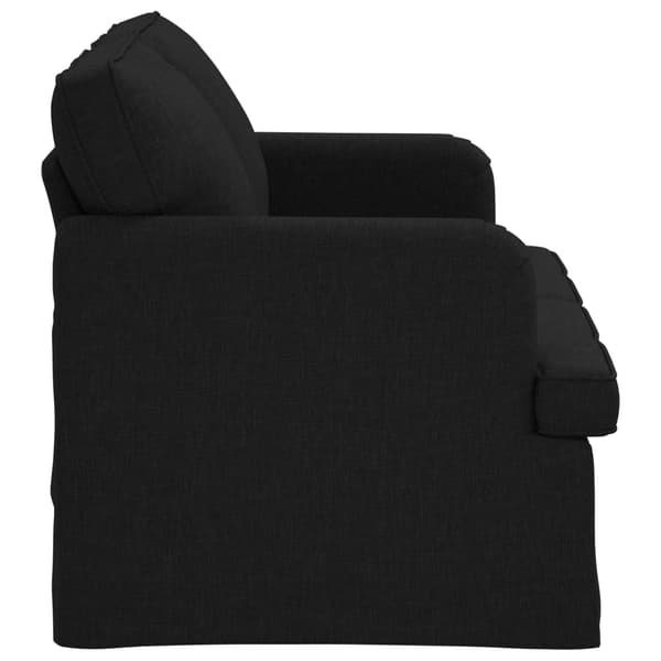 Soffa Svart 144 x 80 x 85 cm tyg
