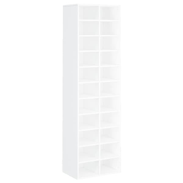 Skoskåp vit 54x34x183 cm konstruerat trä