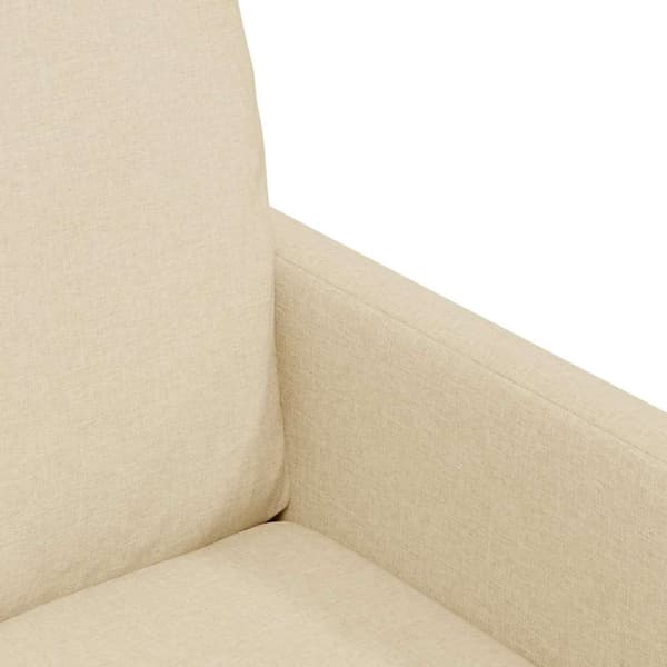 Matstolar 2 pcs Kräm 57 x 67 x 98 cm tyg