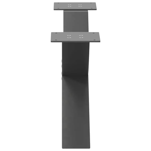 Soffbordsben X-formade 2 st antracit 70x(30-31) cm stål