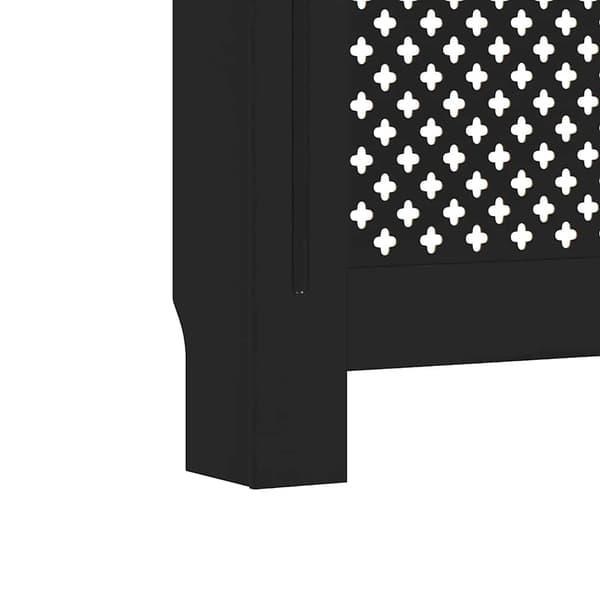 Elementskydd svart 152x19x81,5 cm MDF