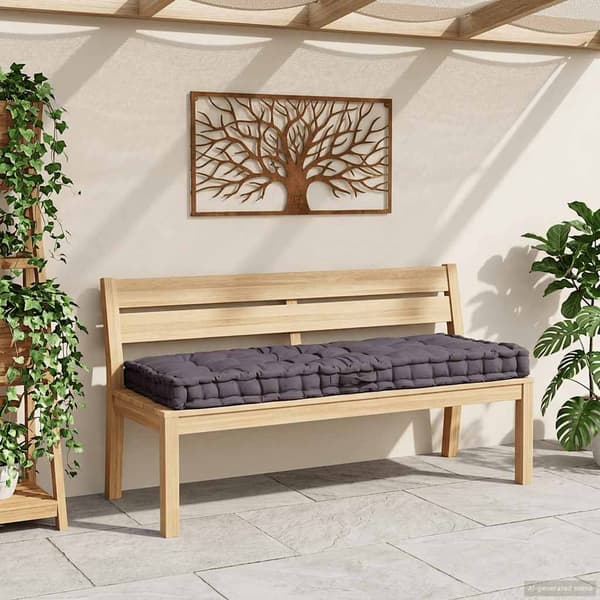 Dyna till pallsoffa bomull 120x80x10 cm antracit