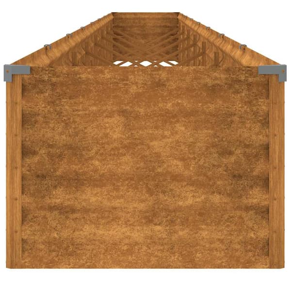 Odlingslåda 770x50x36 cm rosttrögt stål