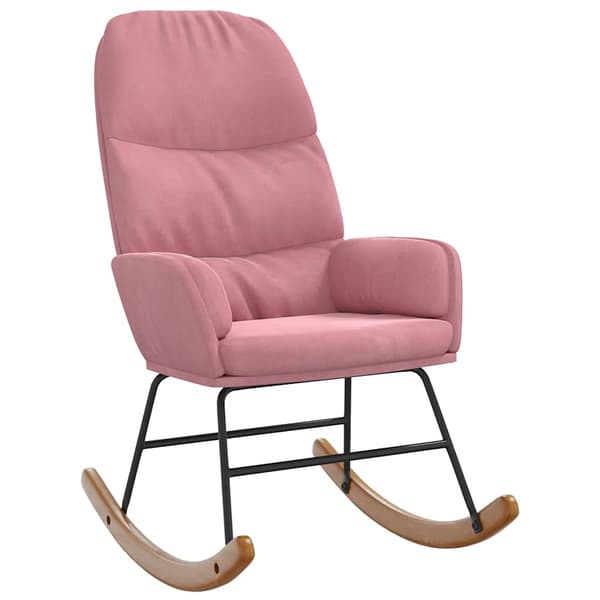 Gungstol rosa sammet