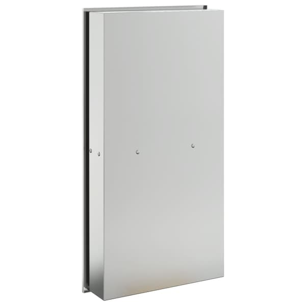 Duschnisch borstad silver 32x62x9 cm rostfritt stål