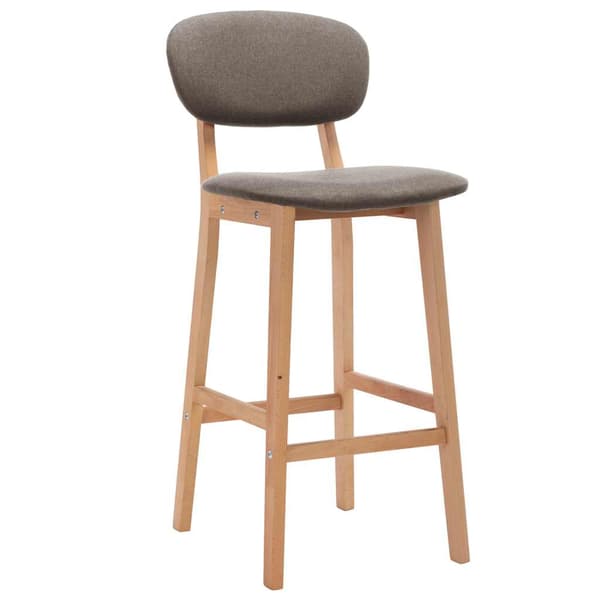 Barstolar 2 st taupe tyg