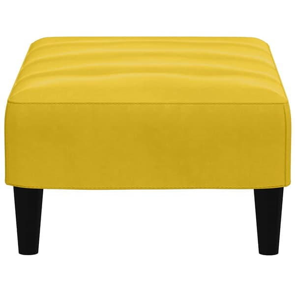 Fotpall Gul 77x55x31 cm sammet