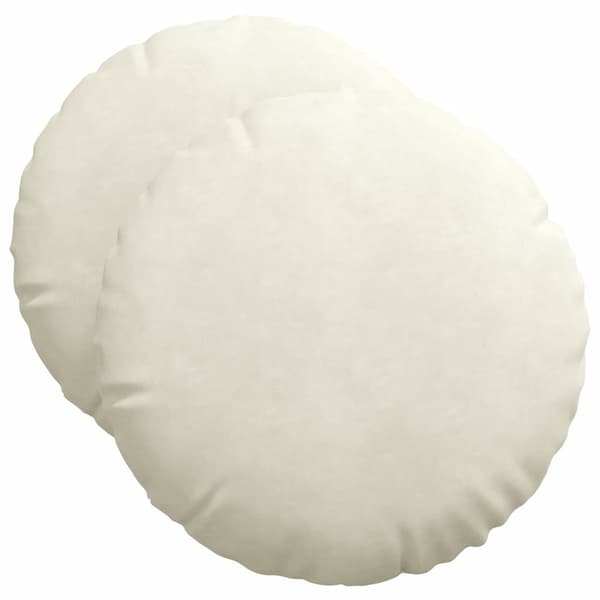 Sittkuddar 2 pcs Kräm Ø50 x 19 cm Sammet