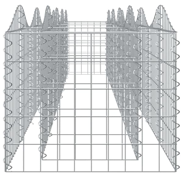 Gabion bågformad 400x50x50 cm galvaniserat järn