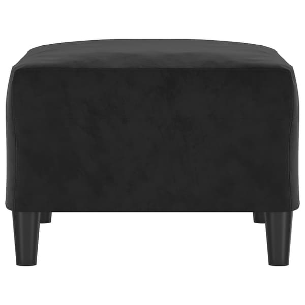 Fotpall svart 70x55x41 cm sammet