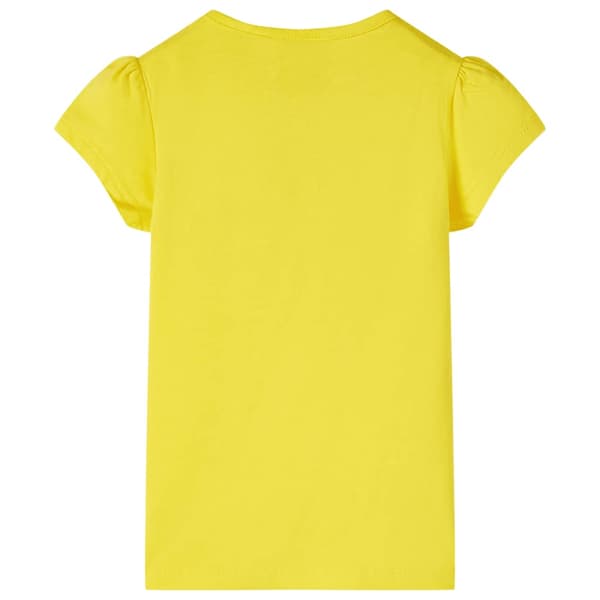T-shirt för barn gul 128