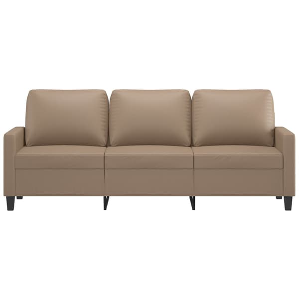3-sitssoffa cappuccino 180 cm konstläder