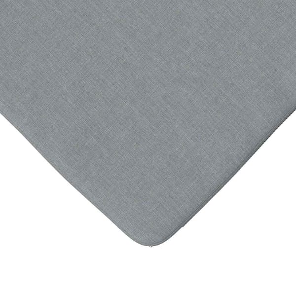 Sittkuddar 4 pcs Ljusgrå 40 x 40 x 3 cm tyg