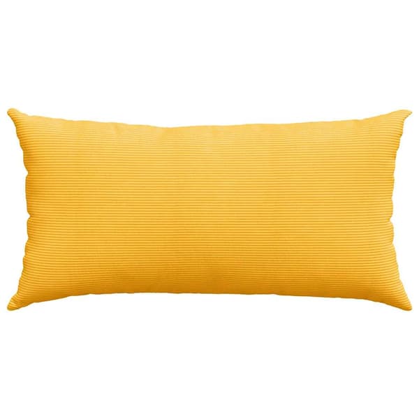 Sofakuddar 2 pcs Ljusgul 80 x 40 cm Kordread tyg