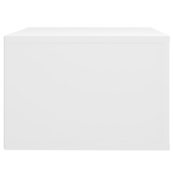Väggmonterade sängbord 2 st vit 50x36x25 cm