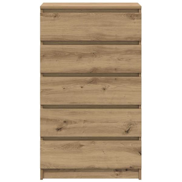 Byrå artisan ek 60x36x103 cm konstruerat trä