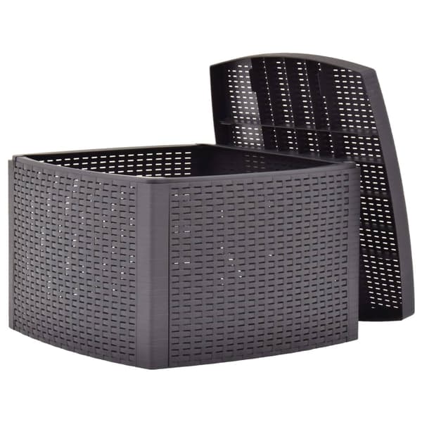 Sidobord mocka 54x54x36,5 cm plast