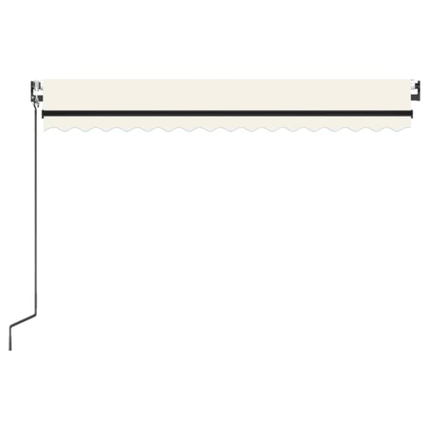 Automatisk markis 450x300 cm gräddvit