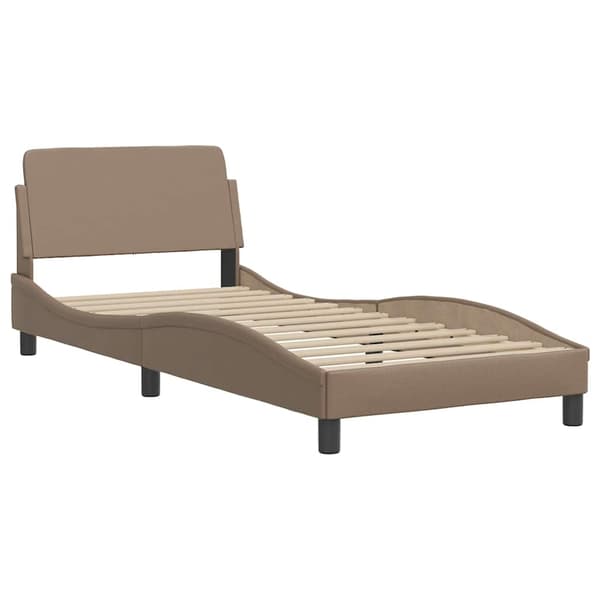 Bed Frame "Dover" Cappuccino 80x200 cm Faux Leather