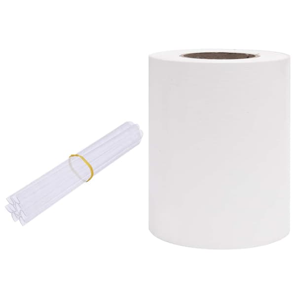 Insynsskydd för trädgården PVC 70x0,19 m vit