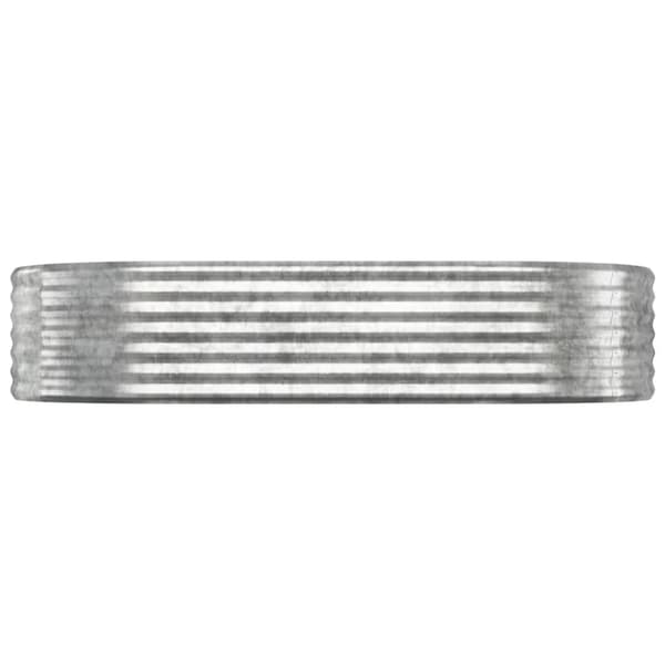 Odlingslåda galvaniserat stål 175x100x36 cm silver