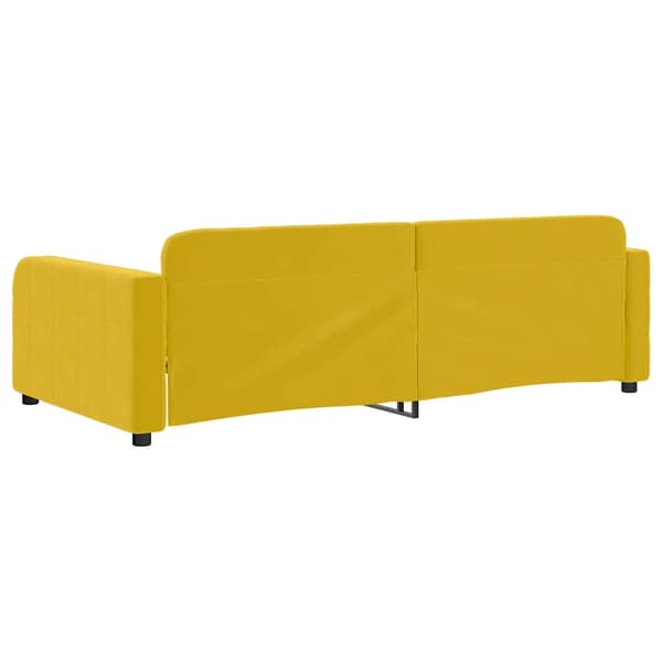Dagbädd gul 90x200 cm sammet