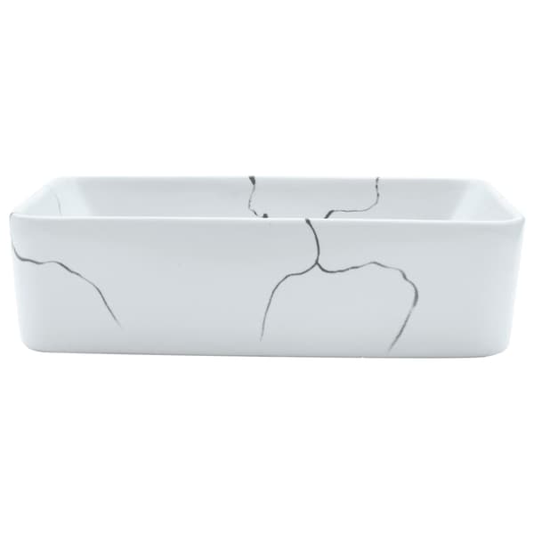Handfat vit rektangulär 46x35,5x13 cm keramik