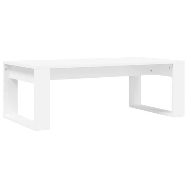 Soffbord vit 102x50x35 cm konstruerat trä