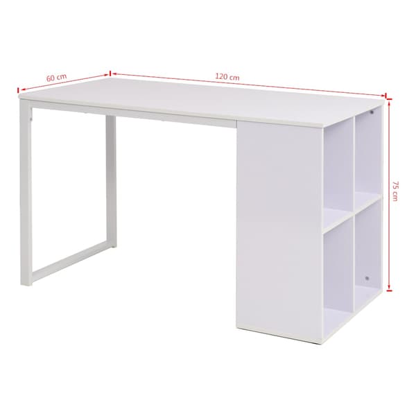Skrivbord 120x60x75 cm vit