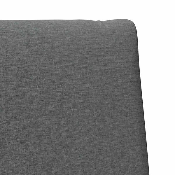 Klädd sänggavel Mörkgrå 75 cm Massiv furu
