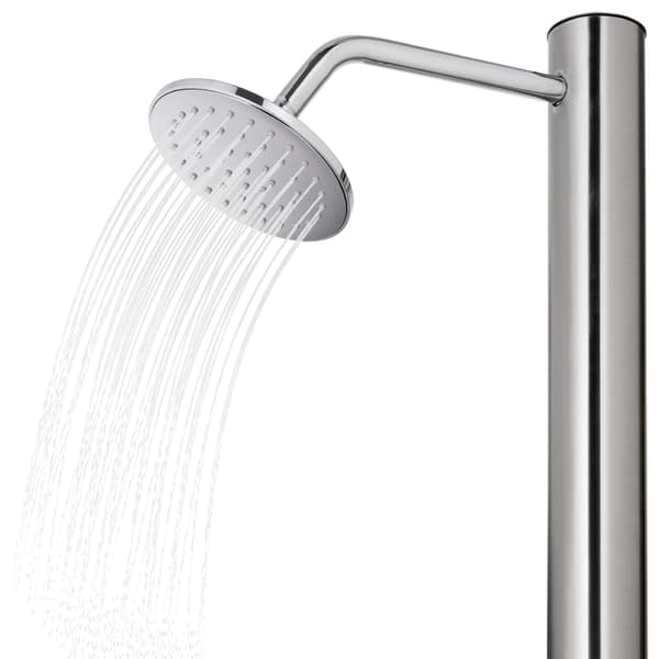Utedusch 215 cm rostfritt stål