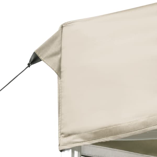Hopfällbart partytält aluminium 6x3 m gräddvit