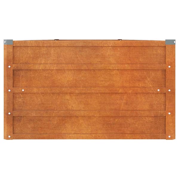 Odlingslåda rostig 400x80x45 cm rosttrögt stål