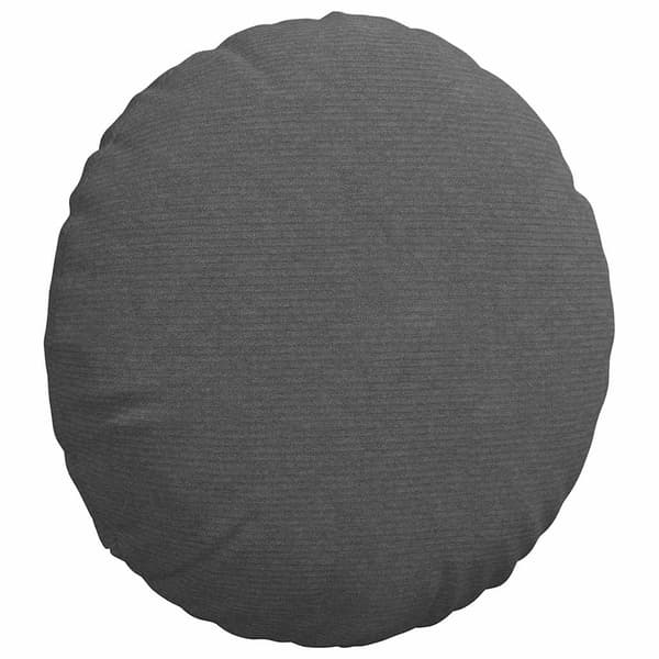 Sittkuddar 2 pcs Mörkgrå Ø50 x 19 cm Kordread tyg