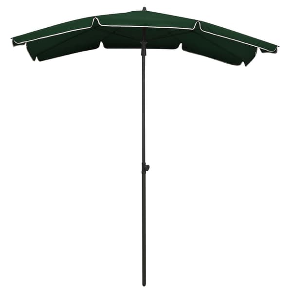 Parasoll med stång 200x130 cm grön