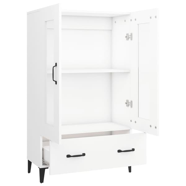 Skänk vit 70x31x115 cm konstruerat trä