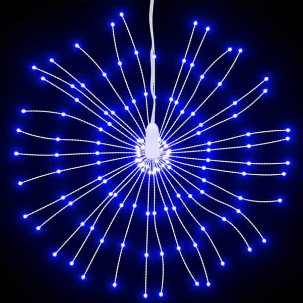 Julbelysning 140 LED blå 17 cm