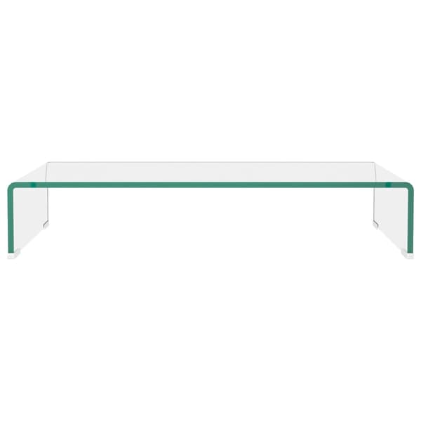 TV-bord klarglas 70x30x13 cm
