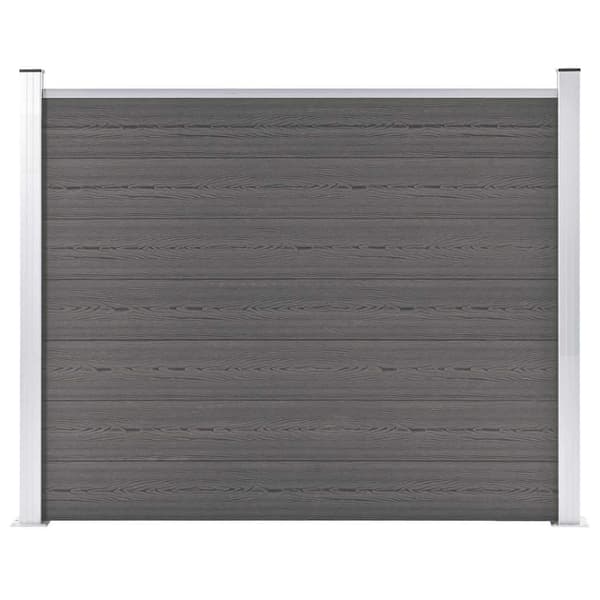 Staketpanel WPC 180x146 cm grå